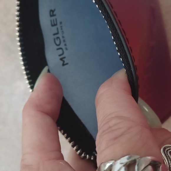 NWOT Mugler Purple Ombre Zipper Pouch - Picture 5 of 6